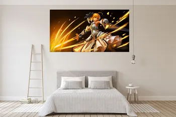 

[Self-Adhesive] 3D Fate Stay Night 398 Japan Anime Wall Stickers Mural Decal Wall Murals AJ WALLPAPER Belly