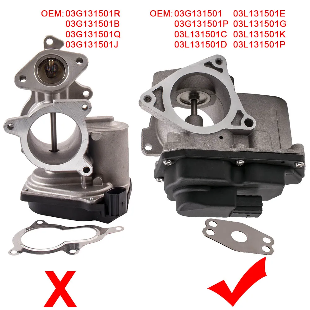 03L131501C EGR Valve For Audi Skoda Seat 2.0TDI 16V 03L131501E 03L131501D For EOS 1F7 1F8 Golf MK Jetta MK Passat 3C2 3C5 Tiguan