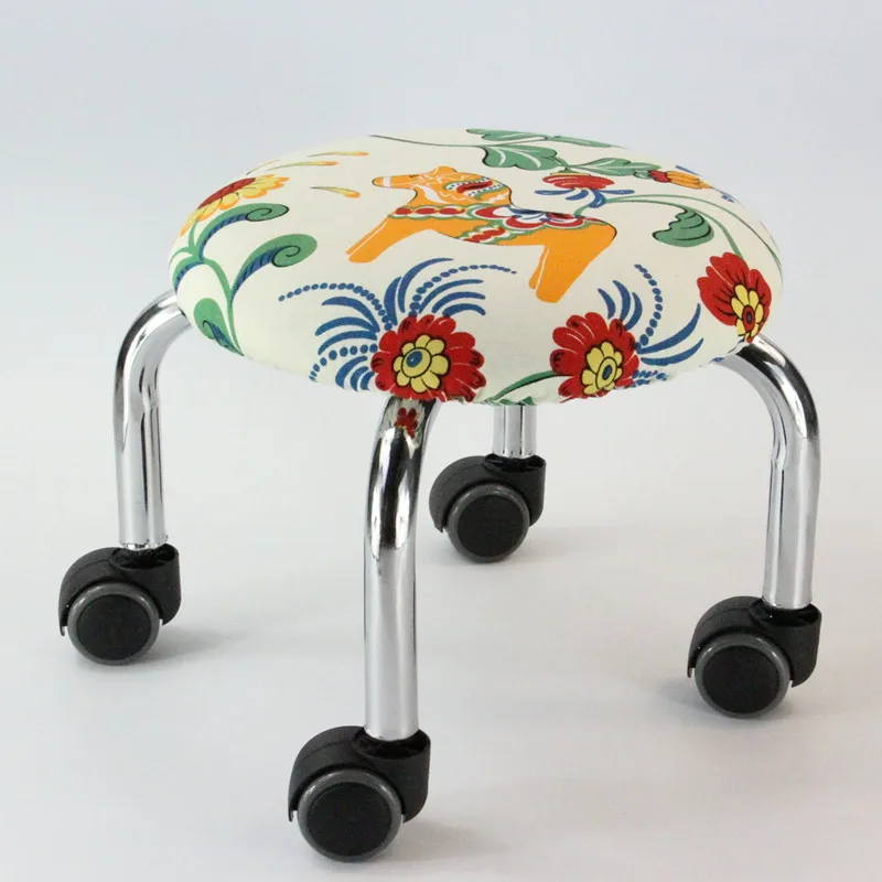 

Pulley Stool Round Bench Sofa Stool Low Stool Children Toddler Stool Pulley Stool Leather Stool with Baby Artifact