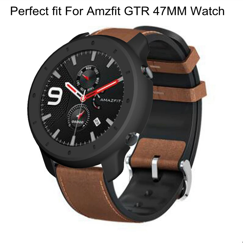 YUEDAER GTR 47 мм чехол жесткие ПК-Чехлы для Huami Amazfit GTR 47 мм чехол для часов защитный противоударный чехол для Amazfit GTR 47 черный