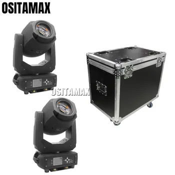 

2pcs with flightcase Lyre LED 200W Spot Moving Head Light Beam Effect Rotation Stage Lighting Focus Disco Party Gobo Light