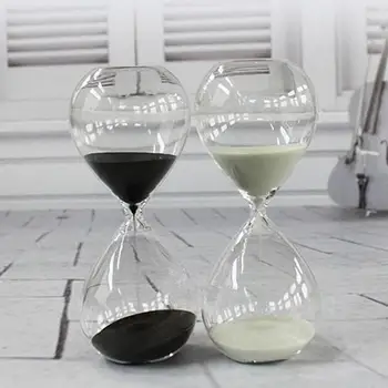 

30mins Creative Sand Clock Hourglass Timer Gifts As Delicate Home Decorations 8cmx20cm