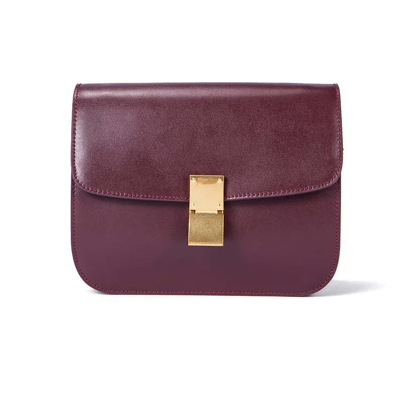 Koop Echt Leer Tofu Vrouwen Tas Luxe Handtassen Vrouwen Tassen Designer Kleine Flap Vierkante Toevallige Tas Voor Vrouwen 2019 Schouder tas