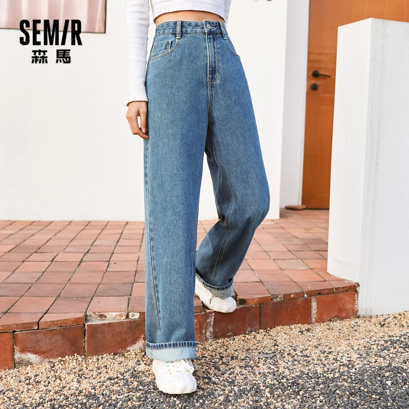 Semir Jeans Women Cotton Wide Leg Pants 