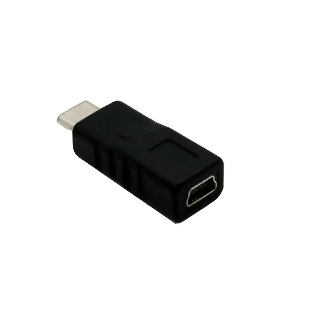 10x USB 3,1 type-C Мужской к Мини 5pin гнездовой разъем для зарядки данных адаптер конвертер Тип C штекер к Мини Женский прямой черный