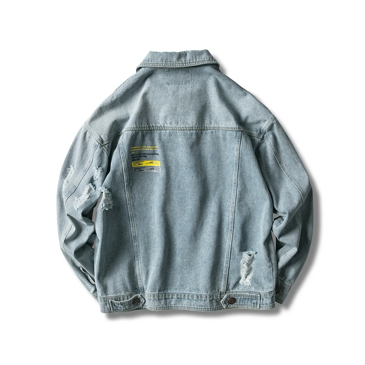 

Luoye luo ye 2019 Autumn New Style Men Loose Cowboy Tooling Jacket Sfj-158