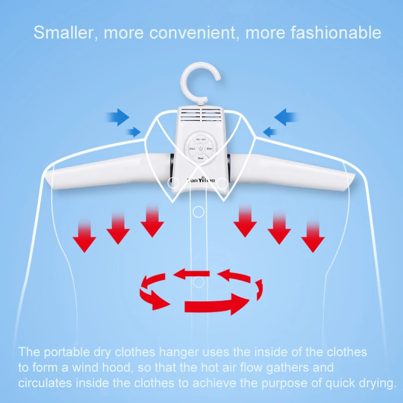 New Hangers Dryer 150W Electric Smart Portable Rack For Winter 1pcs Home Travel Shoes Drying Racks With Storage Bag