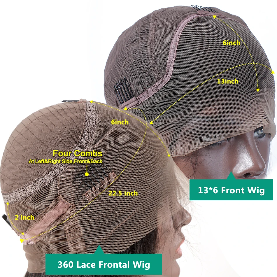 Luvin объемная волна 360 кружевных фронтальных париков 26 28 30 дюймов с ребенком волос бразильский человеческих волос 250 Плотность 13x6 передний парик