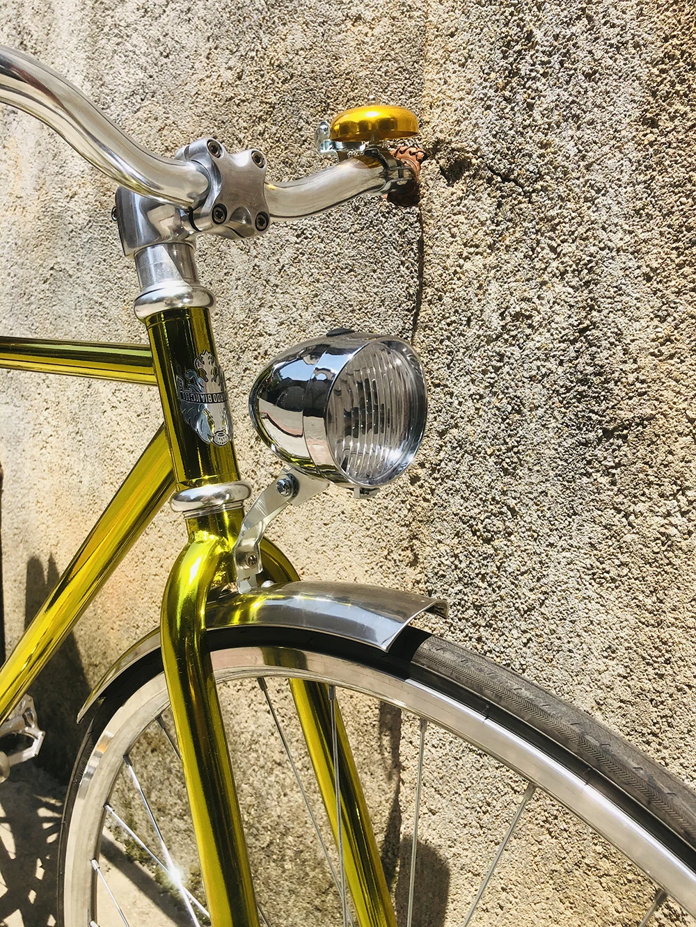 commuter Bike 700C Vintage bike Steel Frame fixie bike 52cm Road Bike gold Steel Frame single speed Bicycle