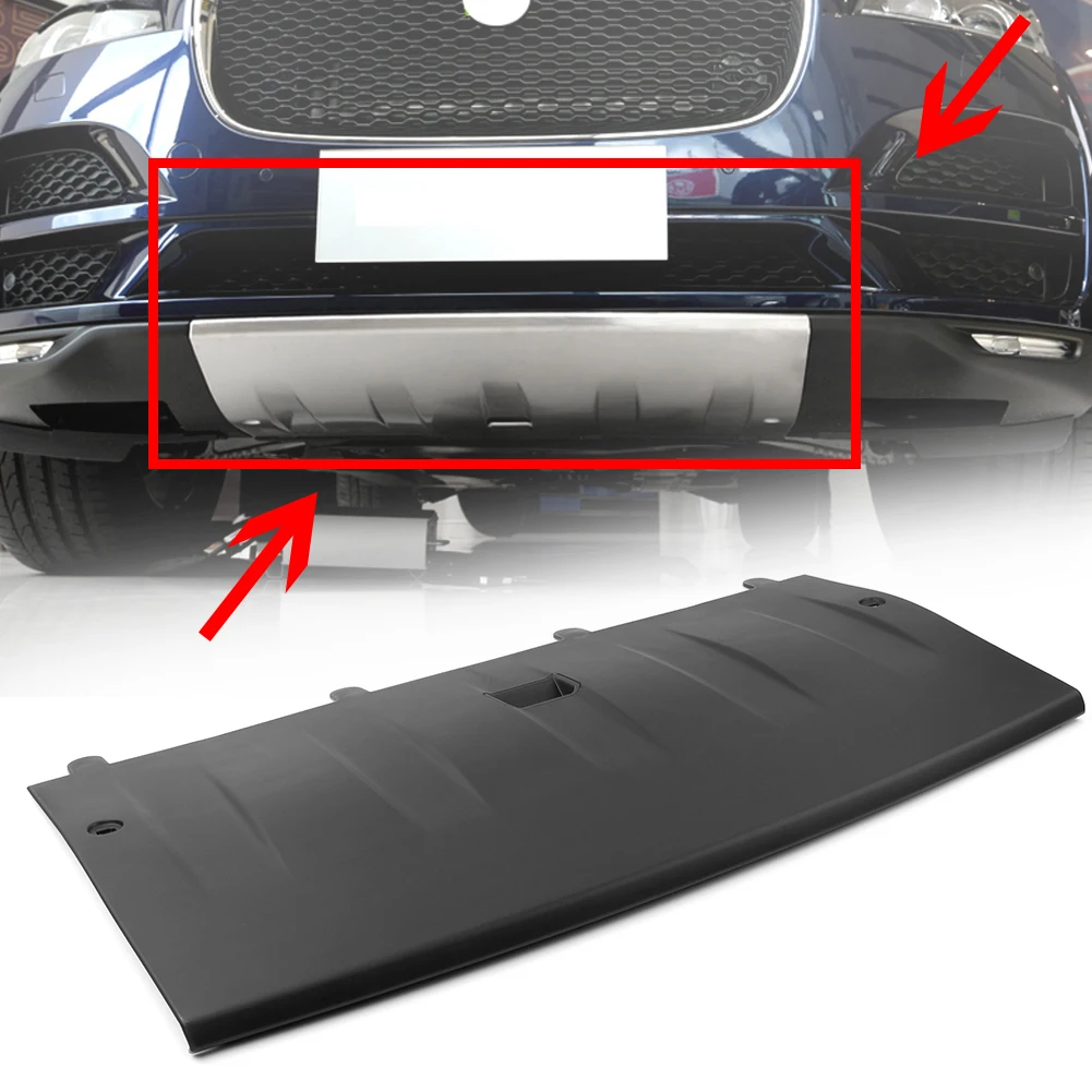 

Car Front Bumper Lower Protector Guard Skid Plate For Jaguar X761 F-Pace 2016 2017 2018 2019 2020 Matte Black ABS