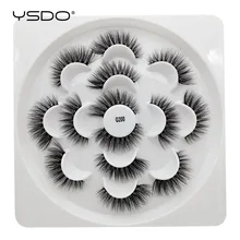 YSDO ресницы 7 пар натуральные ресницы норковая полоска для ресниц Длинные ресницы ручной работы 3d норковые ресницы макияж накладные ресницы