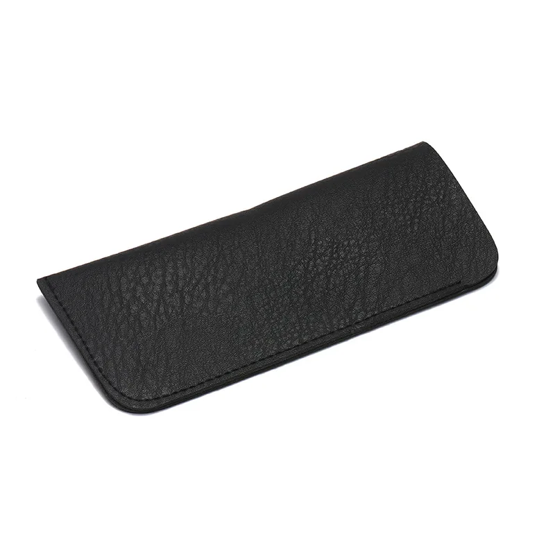 Black A Seemfly Модный высококачественный PU кожаный чехол для очков Мягкий Чехол для очков защитная коробка держатель орнамент аксессуары - Цвет: Black A