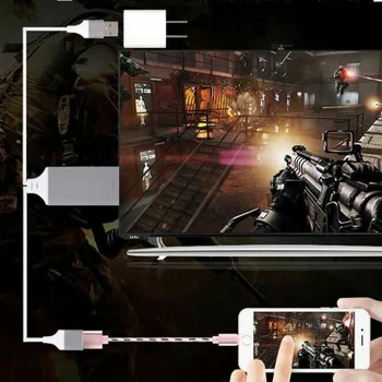 

3 In 1 HDMI Cable For Lightning Micro USB to HDMI Adapter Converter Cable AV HD TV for iPhone iPad IOS Android Phone