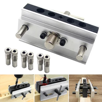 

Self Centering Dowelling Jig Drilling Tools Kit for Wood Working Joinery Punch Locator JA55