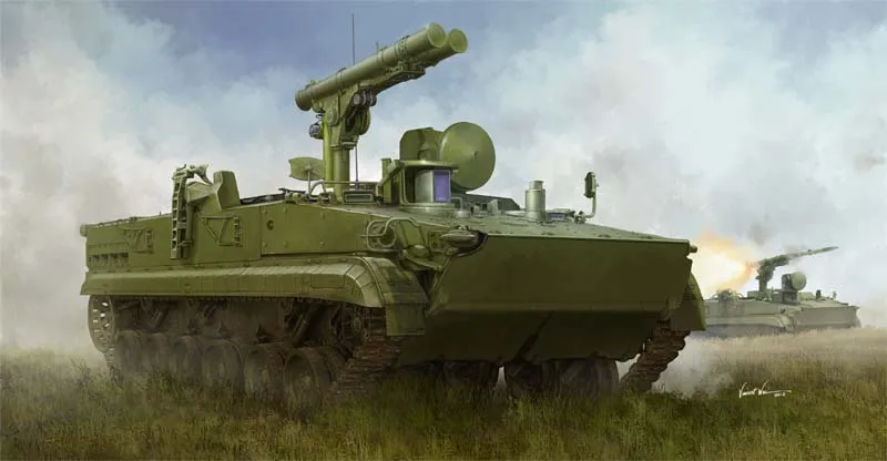 Trumpeter 09551 1/35 русский 9P157-2 Khrizantema-S Анти-Танк системы модельные наборы