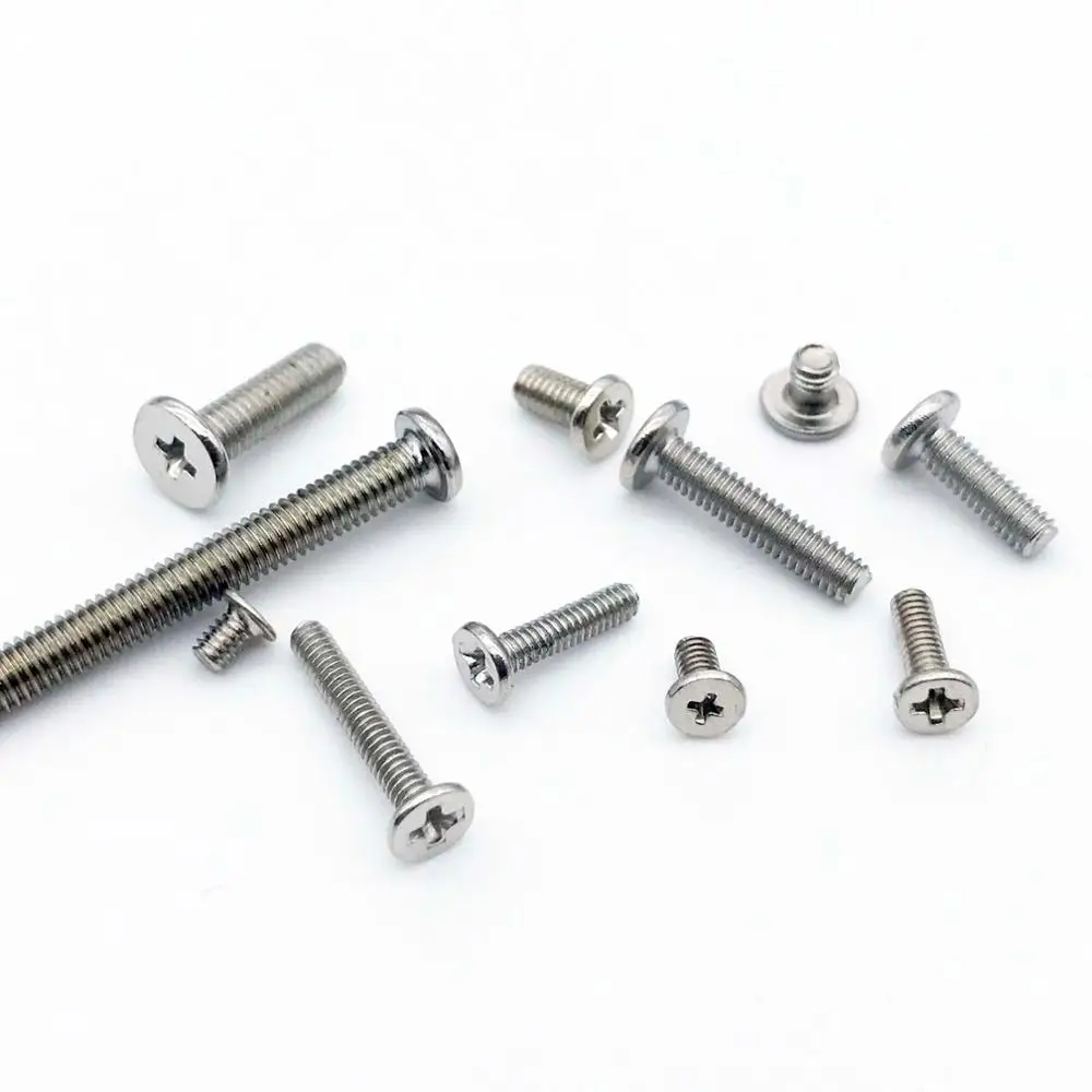 Плоский болт с головкой 25 шт. M2 M2.5 M3 Mini Phillips диаметр 2 мм 5 3 мм|screw bolt|flat boltbolt head screws |