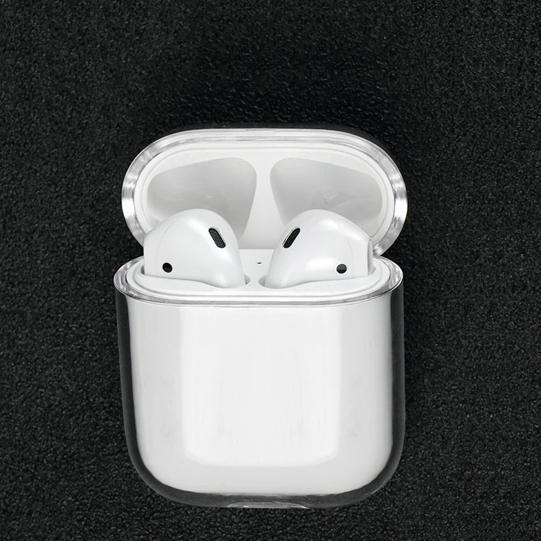 Прозрачная Беспроводная сумка для наушников для Apple Airpods, bluetooth-гарнитура, чехол для зарядки, коробка для Airpods, 1, 2 чехла