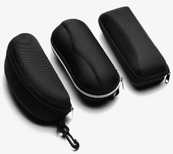 

Simple Style Microfiber Black Glasses Case 4 Style Optional Flat Mirror Box Glasses Bag Glasses Case Eyewear Cases