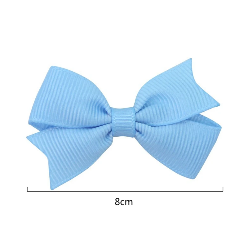 24 Grosgrain ленты лук крокодил клип аксессуары для волос для маленьких девочек