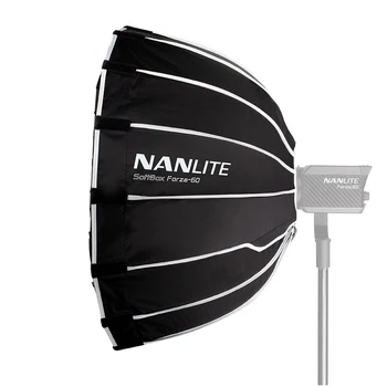 

Nanlite Forza 60 Softbox Accessories with Bowen Mount Round Fabric Grid for Nanlite Forza 60 Light