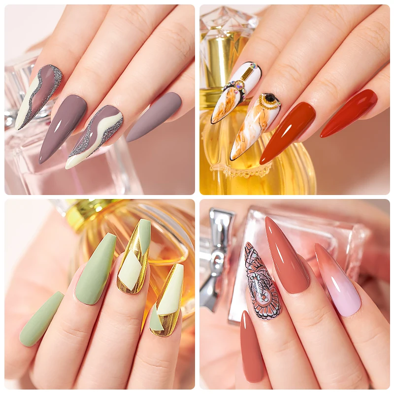 Mtssii 120/60/30/24 Colors Gel Nail Polish Set Semi Permanent Hybrid Gel Varnish Set Base Top Coat Soak Off UV LED Nail Gel Kits 5