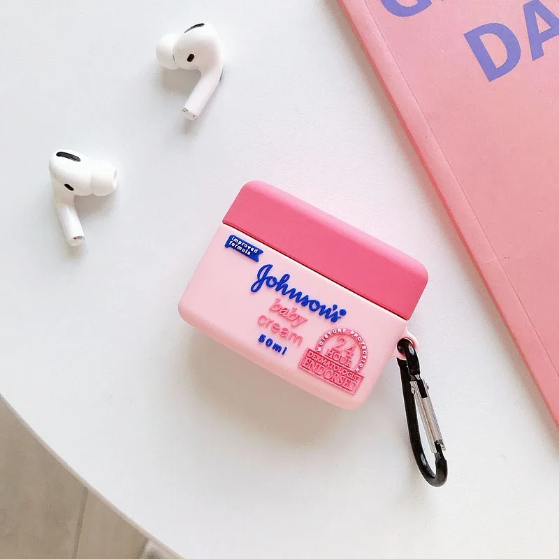 3D кожаный чехол для наушников s Airpods Pro милый силиконовый мультяшный Apple 3 защитный