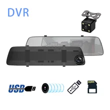Видеопроектор 4,3 дюймов 1080P зеркало заднего вида для автомобиля Dvr full HD видеорегистратор для вождения автомобиля камера заднего вида