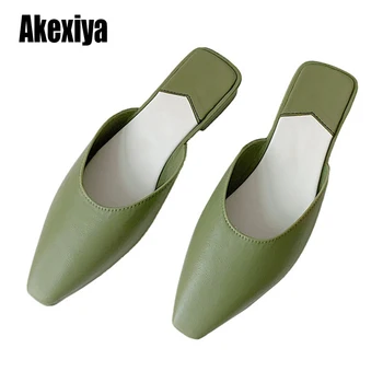 

Square Toe Mules Slippers Women Summer Autumn Fashion Candy Color Flats Sandals Jelly Slides Holiday Beach Shoes Comfortable