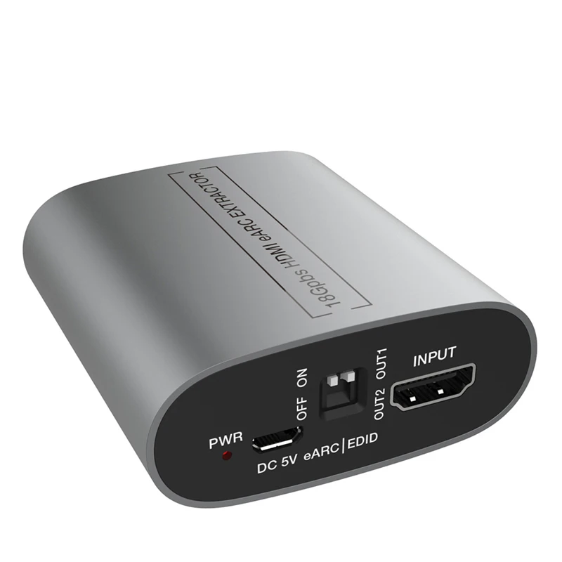 Divisor de Extrator de Áudio Hdmi 4k 60hz 18gbps Hdr Lpcm 7.1 Hdcp Edid Dts Amplificador Hdtv Alto-falante - Image 4