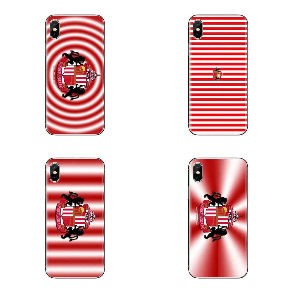Sunderland AFC Football Club Logo Silicone Cases Cover For Samsung Galaxy S3 S4 S5 Mini S6 S7 Edge S8 S9 S10 Plus Note 3 4 5 8 9 |