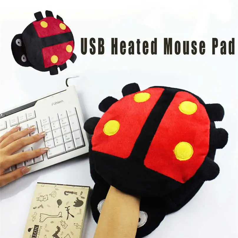 Зимний теплый USB Коврик для мыши с подогревом, коврик для мыши, грелка для рук с защитой запястья, теплые принадлежности#4n27