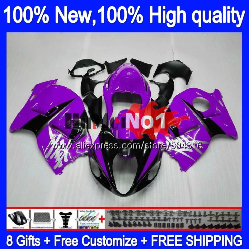 Hayabusa для SUZUKI GSX-R1300 1996 1997 1998 99 00 01 27MC. 150 GSXR 1300 GSXR1300 96 97 98 1999 2000 2001 Обтекатели фиолетовый blk