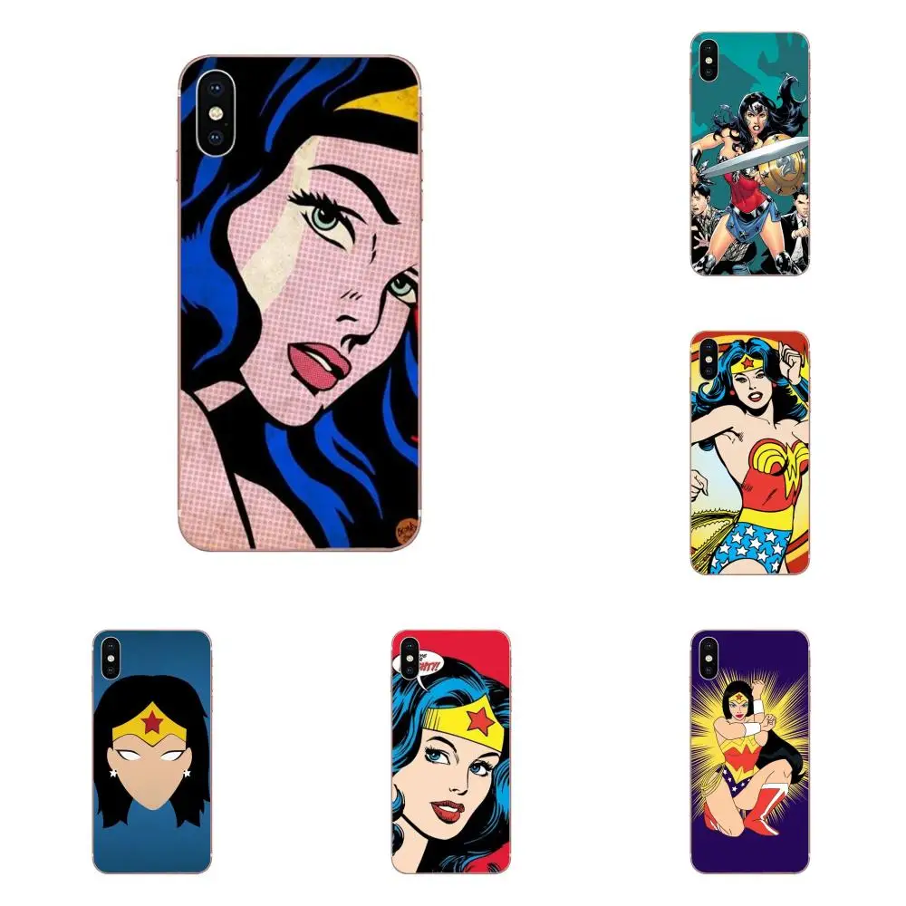 Комический чудо-женщина плакат Coque Shell для Huawei Honor Nova Note 5 5I 8A 8X10 Pro 9X Moto G G2 G3 G4 G5 G6 G7 Plus