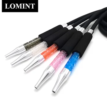 

LOMINT Ice Gel Hookah Hose Black Soft Touch shisha Silicone Hose 1pc Spring Narguile Nargile Accessories LM-541