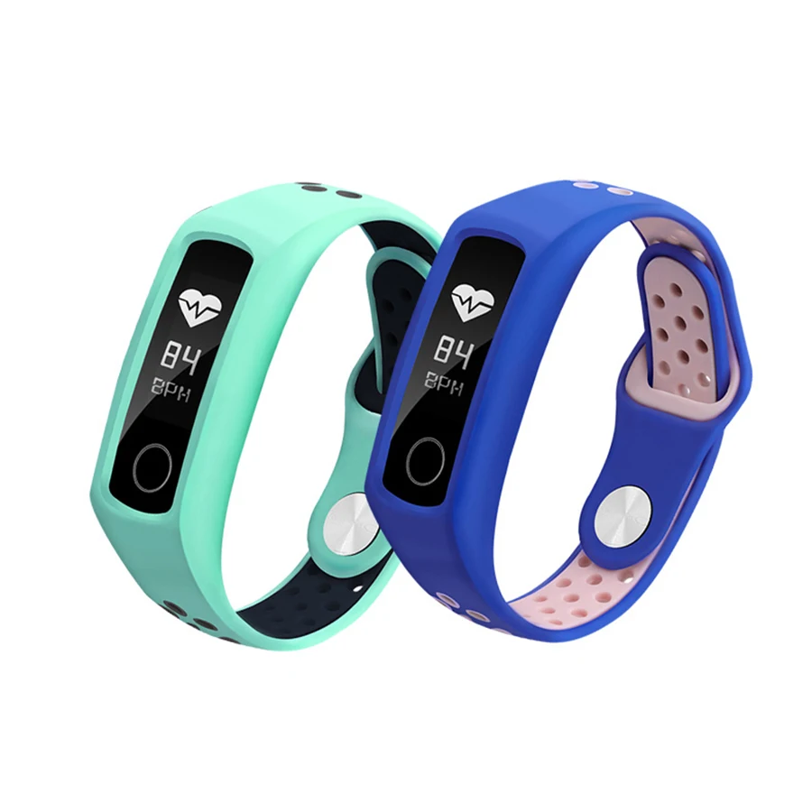 Силиконовый браслет для Honor Band 4 5 спортивный ремешок для huawei Honor Band 4 standard/NFC Сменный ремешок для Honor Band 5
