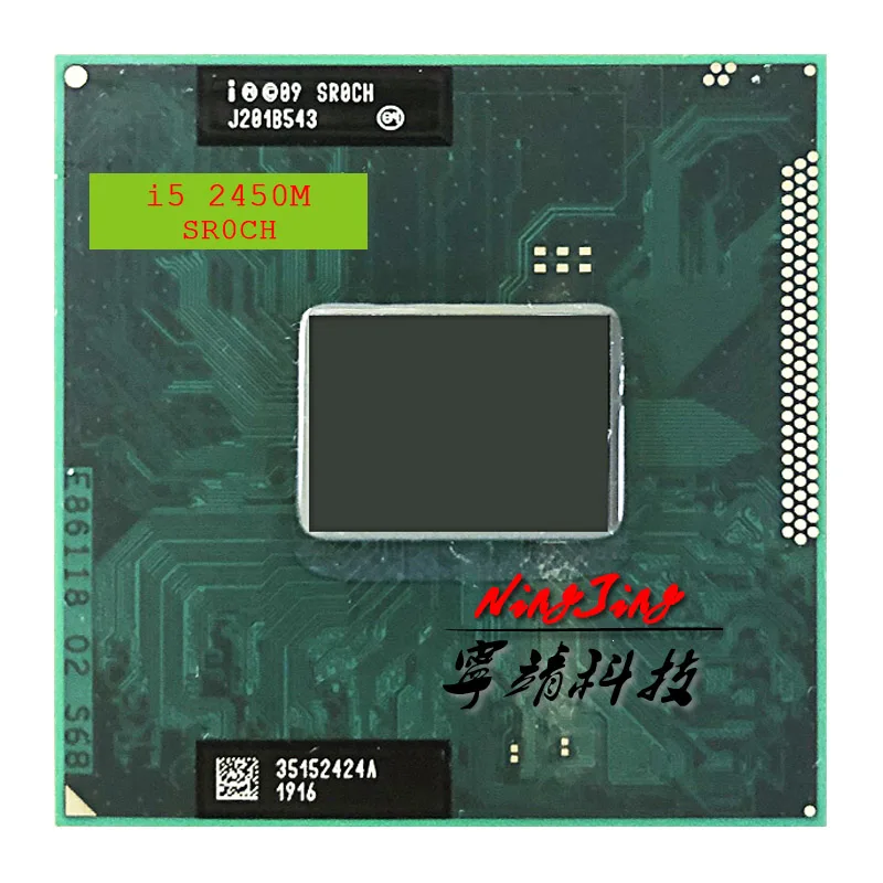 Intel Core i5-2450M i5 2450M SR0CH 2 5 ГГц двухъядерный процессор Quad-нить Процессор 3 м 35 Вт Разъем