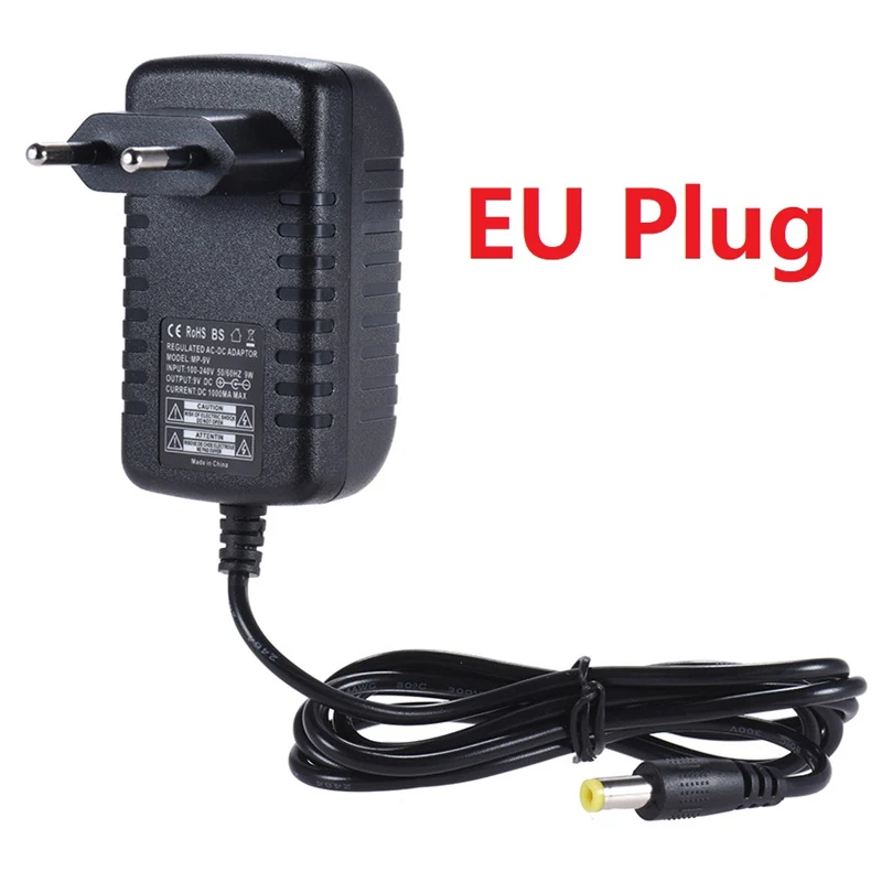 EU Plug Питание эффект для езды на велосипеде с 8-канальный видеорегистратор кабель EU 9V 1A AC/DC Мощность адаптер для педали с Электрогитары эффекты - Цвет: EU Plug