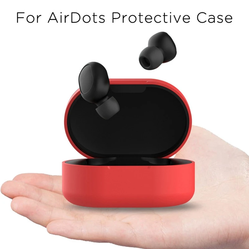 Силиконовый чехол для оригинальных наушников Xiaomi защита от падения Redmi Airdots защитный чехол для зарядки чехол для Redmi Airdot