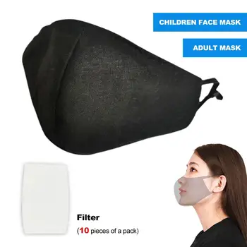 

Child adult washable cotton mask reusable dust mask protective mask filter chip and dusy proof