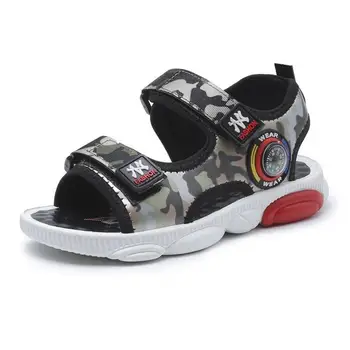 

Kids boys sandals high quality Camouflage child summer big boys sandalias Children's shoes kids canvas flats shoes