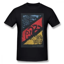 Game Of Thrones Stark t shirt men Casual Fashion Men's Basic Short Sleeve T-Shirt boy girl hip hop t-shirt top tees