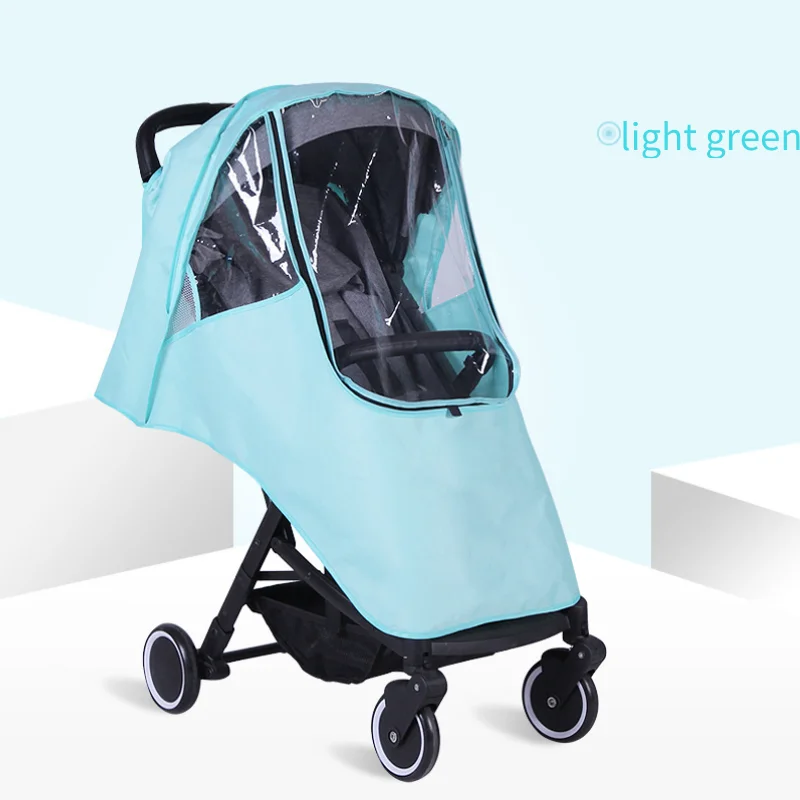 Baby Stroller Rain Cover Waterproof Portable Stroller Universal Transparent Raincoat For Pushchairs Warm Stroller Accessories baby stroller accessories bag