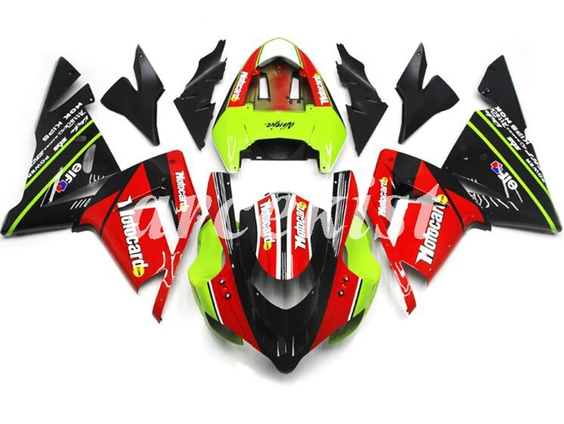 4 подарки ABS мотоцикл обтекатели комплект подходит для kawasaki Ninja ZX10R 2004 2005 04 05 10R ZX-10R тела набор красный