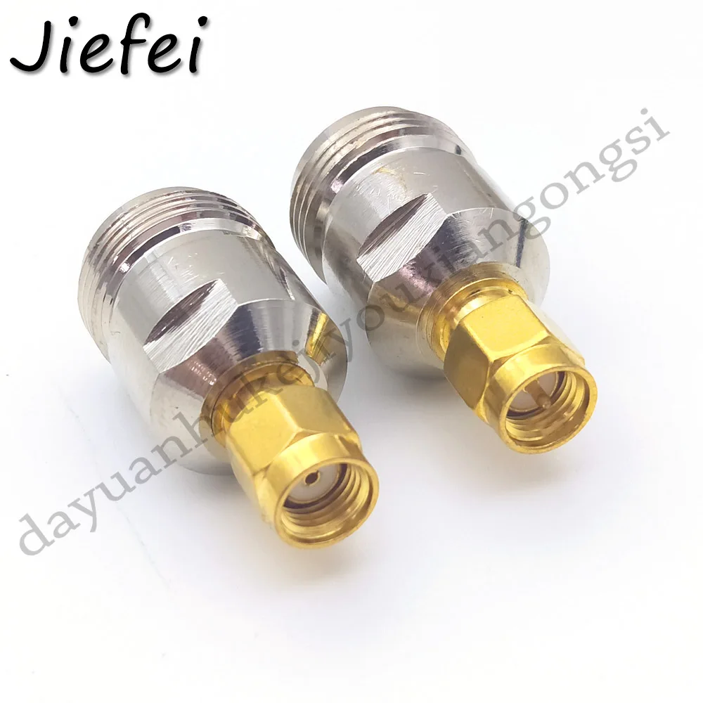 10 50 шт. разъем Jack N SMA/RP SMA Штепсель RF коаксиальный адаптер конвертер прямо Никель