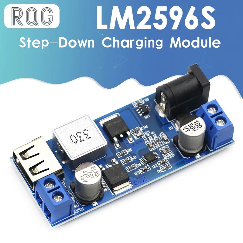 DollaTek LM2596S DC-DC 24V/12V to 5V 5A Step Down Power Supply Buck Converter Adjustable USB Step-Down Charging Module DollaTek LM2596S DC-DC 24V/12V to 5V 5A Step Down Power Supply Buck Converter Adjustable USB Step-Down Charging Module