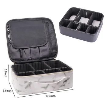 

Marble Print Waterproof Cosmetic Bag Women Travel Make Up Organizer Bag Large Capacity Toiletry Multifunction Case For Makeup