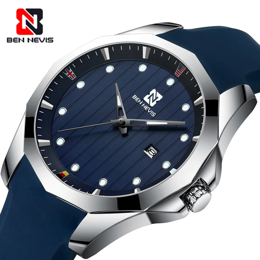 Часы Relojes мужские модные спортивные кварцевые деловые