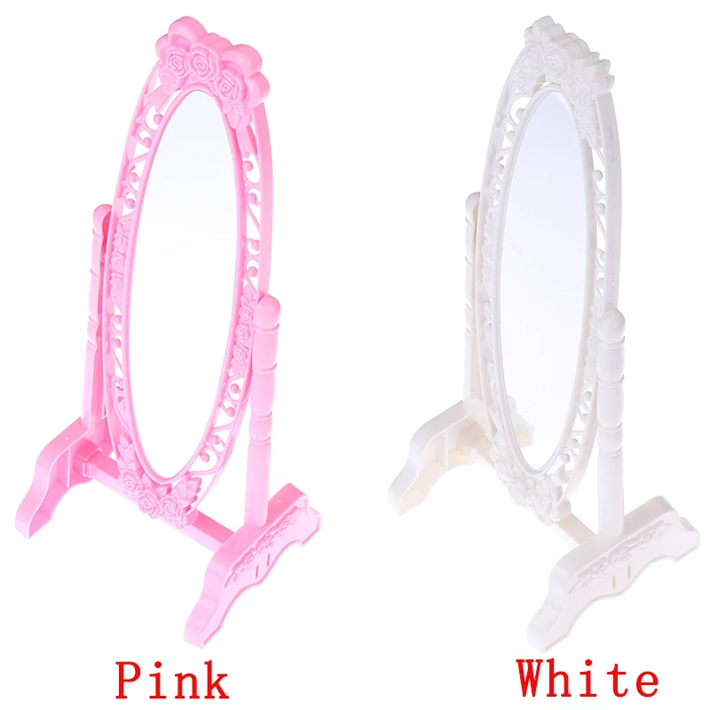 Горячая 1 шт Кукла макияж зеркало роза Мода мини игра вращающийся вечерние мебель