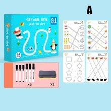 

Magical Tracing Notebook Reusable Calligraphy Copybook Practice Drawing Book Toddler Learning Activities For Kids Children Toys