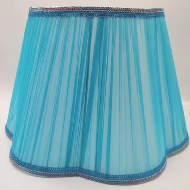 blue floor lamp shade